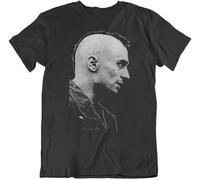 Cult Taxi Driver Travis Bickle Side Profile Movie Fan tee Round Neck Unisex Tops Men's 100% Cotton Short-Sleeve T-Shirts M
