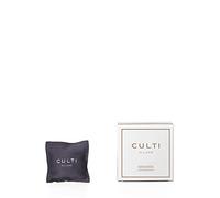 Culti Cojín perfumado para coche con soporte orientable | Dimensiones 7 x 7 cm Milán | Fragancia aramara, naranja Amara y bergamota | Duración 3 meses