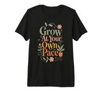 Cultiva a tu Propio Ritmo Motivacional botánico Floral Camiseta Premium