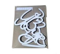 Cultiva la creatividad con letras de madera MDF Art Deco personalizables (juego blanco + pegamento)