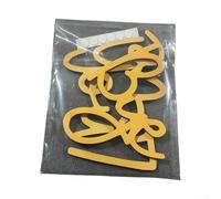 Cultiva la creatividad con letras de madera MDF Art Deco personalizables (juego dorado + pegamento)