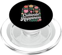 Cultiva la felicidad Diseño de jardinería floral PopSockets PopGrip para MagSafe