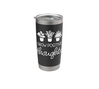 Cultiva pensamientos positivos Divertidas Plantas de casa lindas Jardín Vaso térmico de acero inoxidable de doble pared