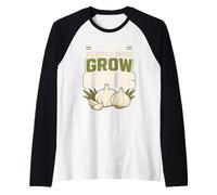 Cultiva tu Propia Comida Come lo Que cultivas Independencia alimentaria Camiseta Manga Raglan