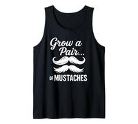 Cultiva un par... de bigotes - Funny Mustache Facial Hair Men Camiseta sin Mangas