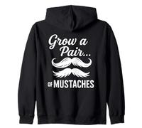 Cultiva un par... de bigotes - Funny Mustache Facial Hair Men Sudadera con Capucha