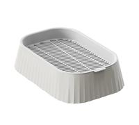 Cultivador de hierba para gatos, maceta de interior para mascotas, contenedor de doble capa, caja de guardería hidropónica saludable para cultivar hierba de trigo para jardinería en casa