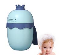 Cultivador de pelo orgánico, taza de champú, cubo de enjuague de baño de bebé, enjuague ergonómico de cascada de dibujos animados para lavar el cabello y lavar el champú