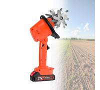 Cultivador InaláMbrico, Motocultor EléCtrico, Con BateríAs Y PéRtiga TelescóPica (Opcional), Motocultor PortáTil Para JardineríA Y Cultivo De Suelo.,Electrictiller-1battery