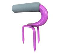 Cultivador manual de suelo con pinchos, mango ergonómico que absorbe los golpes para una preparación eficiente de camas de jardín, cultivador manual de acero de alto carbono