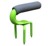 Cultivador manual de suelo con pinchos, mango ergonómico que absorbe los golpes para una preparación eficiente de camas de jardín, cultivador manual de acero de alto carbono