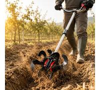 Cultivador para FUXTEC FX-MT152E, Accesorio para escarda y surcado | Afloja la tierra, elimina malas hierbas superficiales y prepara surcos para plantar.