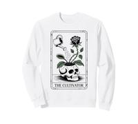 Cultivador Tarot Card Gótico Cráneo Maceta Sudadera