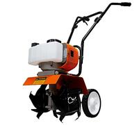 Cultivadora de Jardín de Gasolina 52cc | 4 Cuchillas de Acero | Tanque de 1.2L | Diseño Ligero y sin Cable | Kit Herramientas + Guantes y Gafas + Protectores de Piernas y de Oídos + Embudo GRATIS