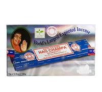 Cultival Exchange Satya Sai Baba Classic Nag Champa Agarbatti, Caja de incienso 12 cajas de 15 gramos