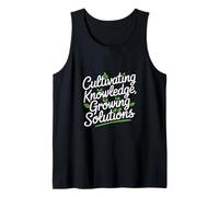 Cultivando el conocimiento Soluciones de crecimiento Agricultura Ciencia Camiseta sin Mangas