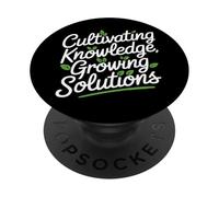 Cultivando el conocimiento Soluciones de crecimiento Agricultura Ciencia PopSockets PopGrip Adhesivo