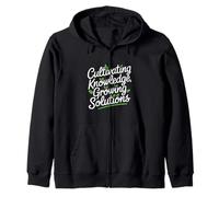 Cultivando el conocimiento Soluciones de crecimiento Agricultura Ciencia Sudadera con Capucha