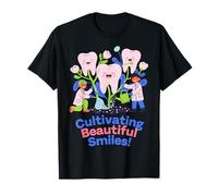 Cultivando Hermosas Sonrisas Diseño De Jardín Dental Camiseta