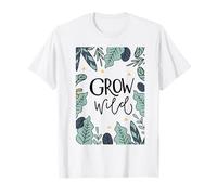 Cultivar Hojas Silvestres Bosque Motivación Natural Camiseta