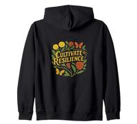 Cultivar Resiliencia Diente de león Flores Obra de arte Amante de la naturaleza Sudadera con Capucha