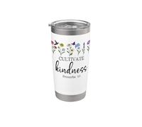 Cultivate Kindness Quote Christian Proverbs 3:3 Bible Verse Vaso térmico de acero inoxidable de doble pared