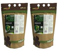 CULTIVERS Abono Aminoácidos 80% 2x1 kg Ecológico Fertilizante Orgánico Soluble para Plantas, Huerto y Jardín Bioestimulante Natural para Crecimiento Vegetal certificado ECOCERT Agricultura Ecológica