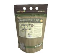 CULTIVERS Abono Cítricos Ecológico NPK 2 kg Hierro Magnesio Calcio Azufre 50% Materia Orgánica 34% Ácidos Húmicos | Fertilizante Orgánico para Limoneros Naranjos Mandarinos