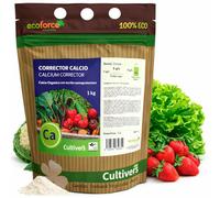 CULTIVERS Abono de calcio ecológico 1 kg | Fertilizante soluble para cultivos hortícolas, frutales y árboles | Aporte de calcio para suelo y aplicación foliar