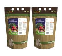 CULTIVERS Abono de calcio ecológico 2 ×1 kg | Fertilizante soluble para cultivos hortícolas, frutales y árboles | Aporte de calcio para suelo y aplicación foliar