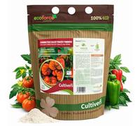 CULTIVERS Abono de calcio para tomates y pimientos 1 kg | Fertilizante ecoógico soluble para cultivos hortícolas | Aporte de calcio para suelo y aplicación foliar | Uso en huerto y jardín