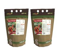 CULTIVERS Abono de calcio para tomates y pimientos 2×1 kg | Fertilizante ecoógico soluble para cultivos hortícolas | Aporte de calcio para suelo y aplicación foliar | Uso en huerto y jardín