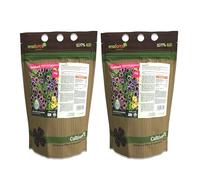 CULTIVERS Abono Ornamentales Ecológico de 2x1kg. Plantas más Verdes y mayor floración. Fertilizante Granulado Refuerza la resistencia a las enfermedades