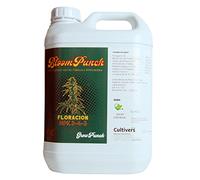 CULTIVERS BloomPunch Abono Floración Orgánico 5 L. NPK 3-4-3 con ácidos húmicos y áminoacidos. Fertilizante Vegano