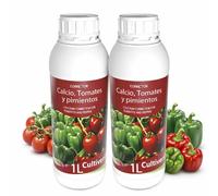 CULTIVERS Calcio Líquido para Tomates y Pimientos 2x1 L | Abono Líquido con Calcio para Cultivos Hortícolas, Horticultura y Jardinería, Uso Regular en Huerto, Jardín y Plantas
