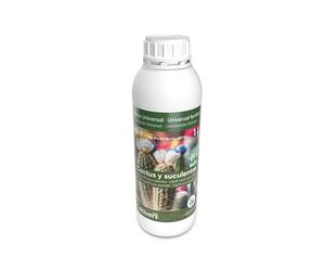 CULTIVERS Fertilizante Cactus y Crasas Ecológico de 1 L. Abono Líquido de Crecimiento Saludable con Mayor Floración. Plantas más Resistente a Enfermedades. Abono 100% Orgánico