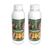 CULTIVERS Fertilizante Tropicales Líquido Ecológico 2x1L. Abono 100% Orgánico con Macronutrientes y Micronutrientes. Mayor Rendimiento y Aumento del Calibre del Fruto
