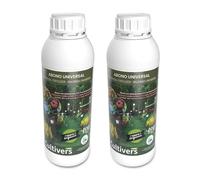 CULTIVERS Fertilizante Universal Ecológico Líquido 2X1L. Abono 100% Orgánico y Natural. Solución NPK (4-1-7) con Micronutrientes (B, CU, Fe, MN, Mo Y Zn) con Aminoácidos