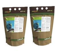 CULTIVERS Harina de Pescado 2x1kg | Abono Ecológico Certificado con Nitrógeno, Calcio y Fósforo | Fertilizante de Origen Natural para Suelo, Huerto y Jardín | Apto para Hortalizas, Frutales