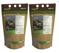 CULTIVERS Harina de Roca de Basalto 2x1kg | Fertilizante Mineral con Silicio 46%, Hierro 12%, Calcio 11% y Magnesio 9% | Abono Ecológico para Suelo y Aporte de Microelementos