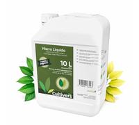 CULTIVERS Hierro Líquido para Plantas 10 L | Abono Líquido con Hierro para Nutrición Vegetal en Plantas, Hortalizas y Árboles en Suelos con Baja Disponibilidad de Hierro
