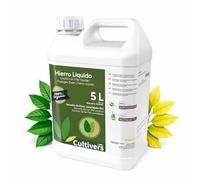 CULTIVERS Hierro Líquido para Plantas 5 L | Abono Líquido con Hierro para Nutrición Vegetal en Plantas, Hortalizas y Árboles en Suelos con Baja Disponibilidad de Hierro
