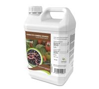 CULTIVERS Humus Líquido de Lombriz Ecológico de 5 l. Materia Orgánica Rica en Microorganismos. Regenerador de la Vida del Suelo. Aumenta la Calidad y producción de Las cosechas.