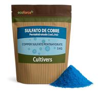 CULTIVERS Sulfato de Cobre cúprico CuSO de 5 kg Polvo Mojable.