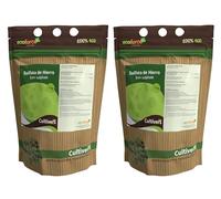 CULTIVERS Sulfato de Hierro Heptahidratado Granulado 2x1 kg | Producto Mineral para Jardinería y Hogar, Uso Técnico en Suelos y Césped y Colorante para Hormigón Efecto Oxidado
