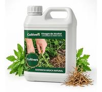 CULTIVERS Vinagre de Alcohol 5 L Concentrado 23° | Limpieza natural de zonas con hierbas no deseadas y sistemas de riego | Regulador de pH | Solución natural multiusos para huerto y jardín