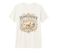 Cultivo casero Happy Chicken Farm Homestead Life Camiseta Premium