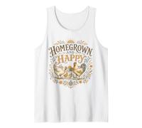 Cultivo casero Happy Chicken Farm Homestead Life Camiseta sin Mangas