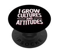 Cultivo Cultivos y Actitudes Microbiólogo PopSockets PopGrip Adhesivo