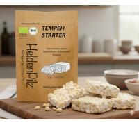 Cultivo de Tempeh (Polvo de Tempeh) Rhizopus Oligosporus - ¡Hasta 75 KG de Tempeh hecho en casa! Elaboración de Tempeh casero (Cultivo de Tempeh 75g)